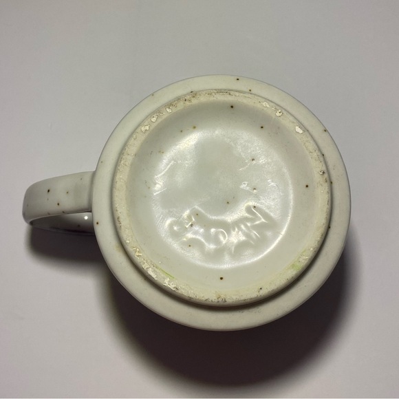 Vintage Goebel Hummel Stoneware Girl With Bird Speckled Brown Mug - Picture 6 of 6